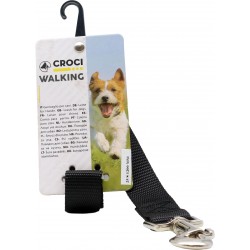 Croci guinzaglio nero 25x1200