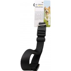 Croci collare nero 16 mm regolabile