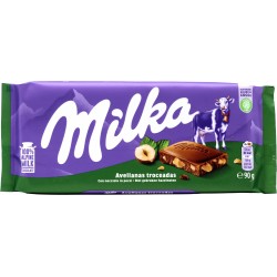 Milka Nocciole spezzate, tavoletta di cioccolato al latte 100%...