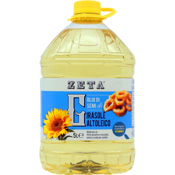 Zeta olio semi girasole altoleico lt.5 Zeta olio semi girasole altoleico lt.5
