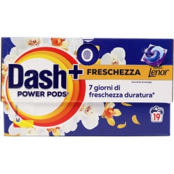 Dash Power Pods Detersivo Lavatrice Capsule + Tocco Lenor Oro...