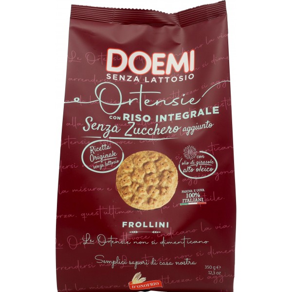 Doemi biscotti ortensie con riso integrale senza zucchero gr.350 Doemi biscotti ortensie con riso integrale senza zucchero gr.350