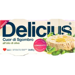Delicius Cuor di Sgombro all'olio di oliva 2 x 80 g