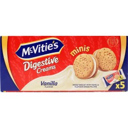 McVitie's Digestive Creams minis Vanilla Flavour 5 x 37 g