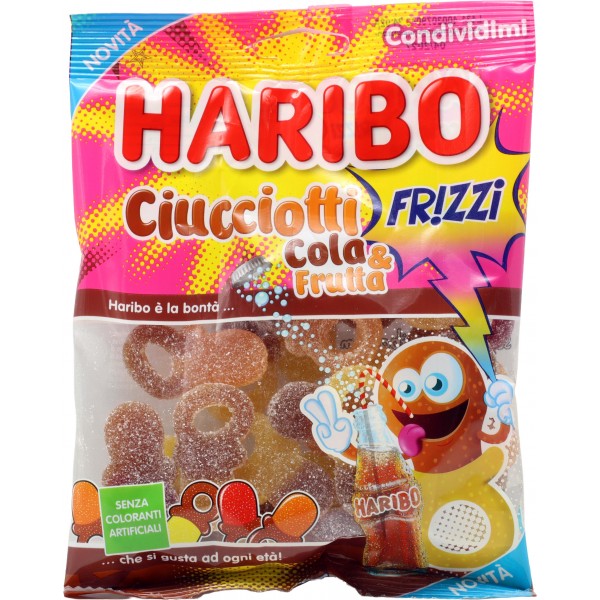 Haribo Ciucciotti Fr!zzi Cola & Frutta 160 g Haribo Ciucciotti Fr!zzi Cola & Frutta 160 g