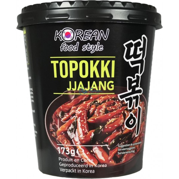 Rice caketopokki black bean kfs cup 173g Rice caketopokki black bean kfs cup 173g