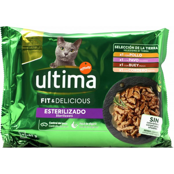 Ultima Cat Fit & Delicious Sterilizzati 4 x 85 g Ultima Cat Fit & Delicious Sterilizzati 4 x 85 g