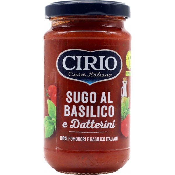 Cirio Sugo al Basilico e Datterini 190 g Cirio Sugo al Basilico e Datterini 190 g