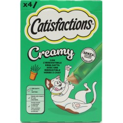 Catisfactions Snack Gatto Creamy Erba Gatta 4 x 10 g