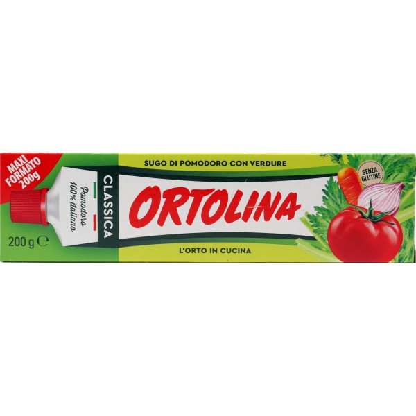 Ortolina Classica Sugo di Pomodoro con Verdure 200 g Ortolina Classica Sugo di Pomodoro con Verdure 200 g