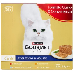 PURINA GOURMET Gold le Selezioni in Mousse Manzo / Fegato /...