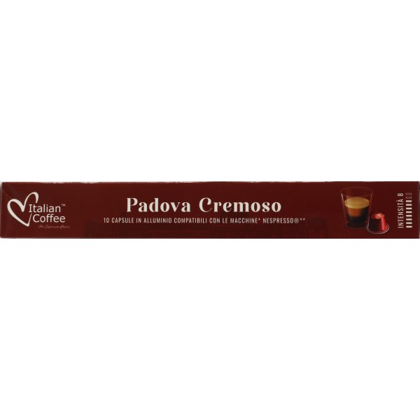 Laboutiquedelcaffe 10 caps nespresso padova cremoso intesità 8 Laboutiquedelcaffe 10 caps nespresso padova cremoso intesità 8