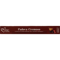 Laboutiquedelcaffe 10 caps nespresso padova cremoso intesità 8