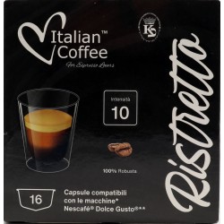 Laboutiquedelcaffe 16 caps dg ristretto intensità 10