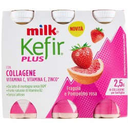 Milk Kefir Plus Collagene Fragola e Pompelmo rosa 6 x 100 g