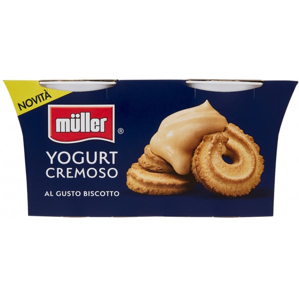 Müller Yogurt Cremoso al Gusto Biscotto 2 x 125 g Müller Yogurt Cremoso al Gusto Biscotto 2 x 125 g