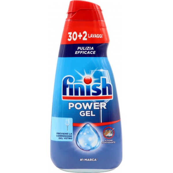 fFinish Power Gel Protezione 30+2 lavaggi liquido lavastovigie 600 ml fFinish Power Gel Protezione 30+2 lavaggi liquido lavastovigie 600 ml