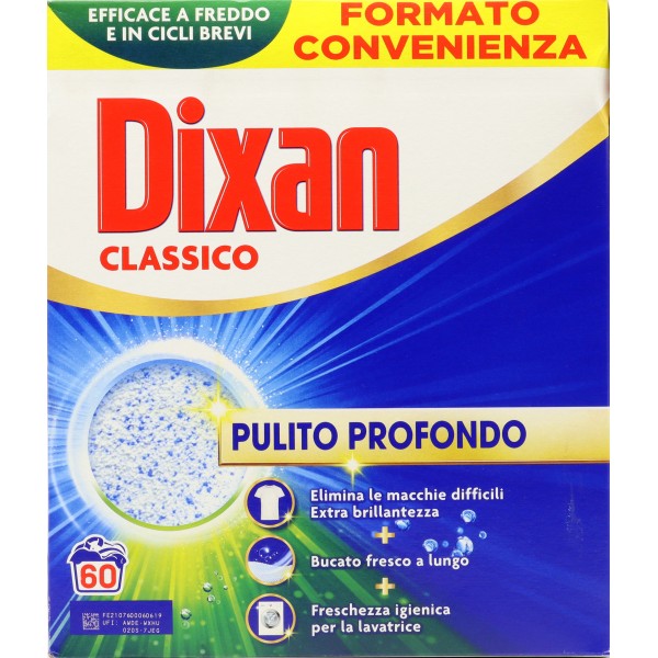DIXAN Polvere Classico 60 Lavaggi 3,300 kg DIXAN Polvere Classico 60 Lavaggi 3,300 kg