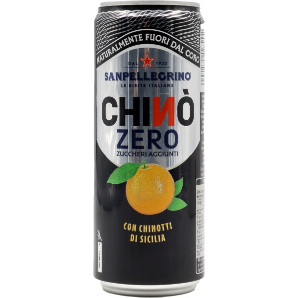 SANPELLEGRINO Chinò Zero Zuccheri Aggiunti, Lattina 33 cl SANPELLEGRINO Chinò Zero Zuccheri Aggiunti, Lattina 33 cl