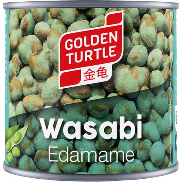 Edamame coated w. wasabi gt can 140g Edamame coated w. wasabi gt can 140g