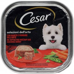 Cesar Selezioni dell'Orto Cibo Umido Cane con Manzo e...