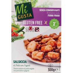 Mi gusta salsiccia di pollo con fagioli s/g gr300