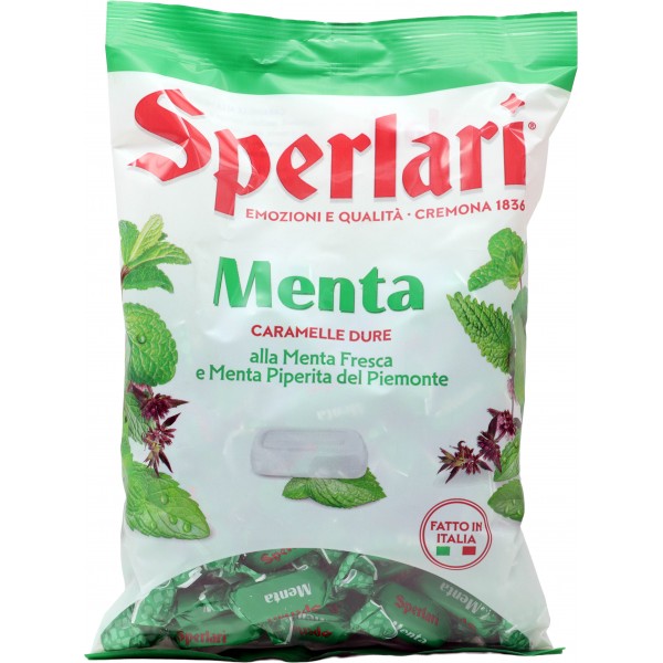 Sperlari Menta Caramelle Dure alla Menta Fresca e Menta Piperita del Piemonte 420 g Sperlari Menta Caramelle Dure alla Menta Fresca e Menta Piperita del Piemonte 420 g
