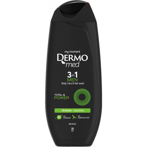 Dermomed men doccia 3in1 power ml.250 Dermomed men doccia 3in1 power ml.250