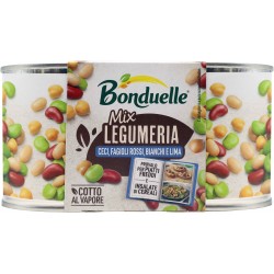 Bonduelle Mix Legumeria Ceci, Fagioli Rossi, Bianchi e Lima 2...