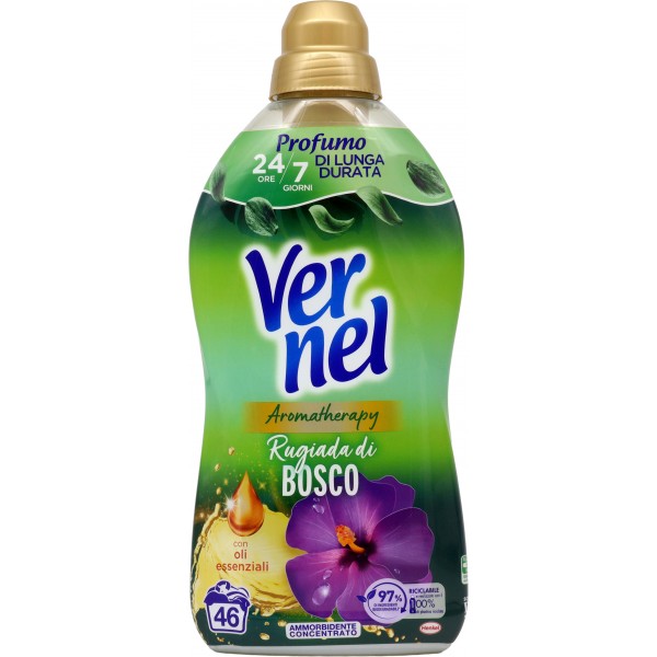 VERNEL Concentrato Aromatherapy Rugiada di Bosco 1,15L 46 lavaggi VERNEL Concentrato Aromatherapy Rugiada di Bosco 1,15L 46 lavaggi